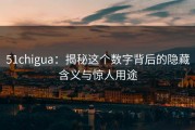 51chigua：揭秘这个数字背后的隐藏含义与惊人用途