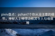 pixiv盘点：pzhan7个你从没注意的细节，神秘人上榜理由极其令人勾魂摄魄